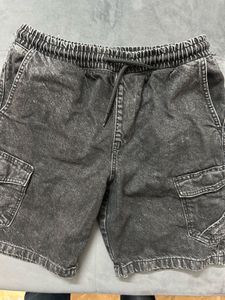 Cargo Denim Shorts
