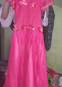 Frock For Girls With Work Of Stones