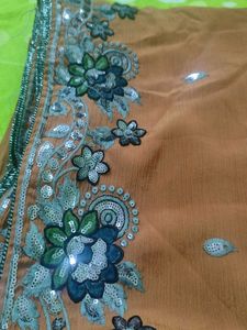 Chocolate Colour Saree
