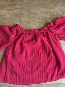 Vero Moda Chic Pink Off-Shoulder Top