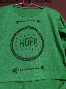 Cute Green Crop Top