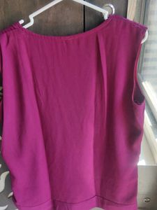 Magenta Sleeveless Top