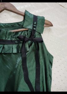 Emerald Green Ruffle Dress