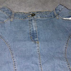 Midi Denim Skirt