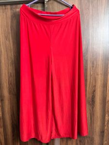Red Wide Leg Palazzo Pants