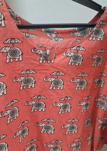 Elephant Print Top
