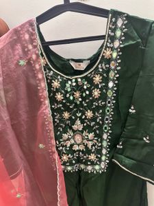 festive wear Suit with pant and dupatta