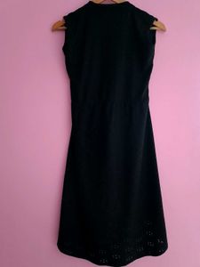 Black Mid Slit Dress