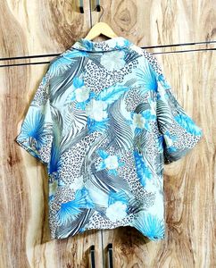 Grey Printed Shirt Size-44