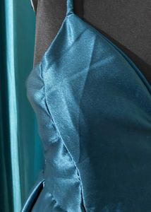 Navy Blue Teal  Mini Dres