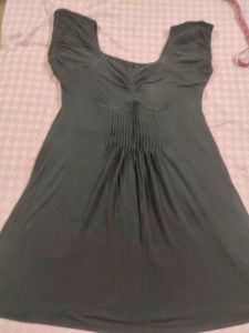 Black Cap Sleeve Dress