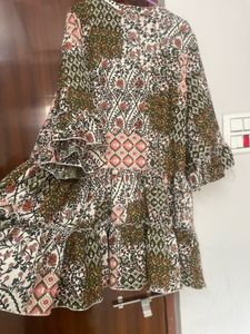 Floral Print Ruffled Dress Used Only Once