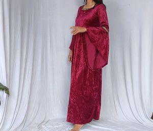 Velvet Gown Flared Sleeve 🤩