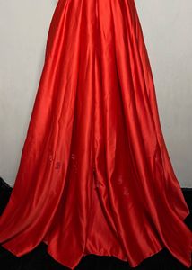 Red carpet, heavy gown
