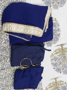 Elegant Blue Saree