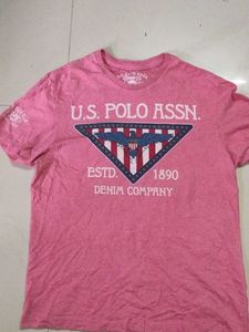 U.S. Polo Assn. Pink Tee