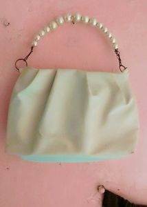 Elegant Pearl Handle Bag
