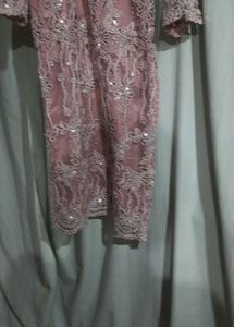 Beautiful Peach Pink Festive Kurta Plazo