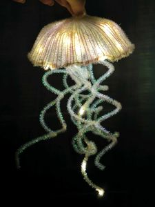 Big Jellyfish Handmade Fairycore Lamp