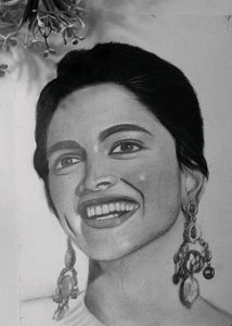 Dipika Padukone Portrait Sketch