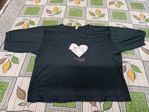 Black Tropical Paradise Graphic Tee