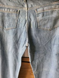 Light Wash  Cargo Jeans