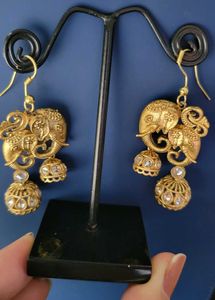 Elephant Jhumka Earrings