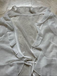 Urbanic White Mesh Top
