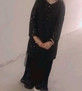 Black Kurti With Plazo C76