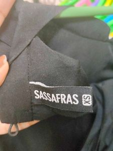 Elegant Black Pleated Dress