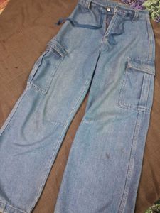 Vintage Blue Cargo Pants