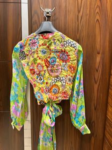Bohemian Garden Wrap Blouse