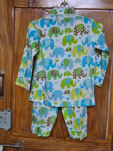 Elephant Print Pajama Set(avl Size 2-6 Years)