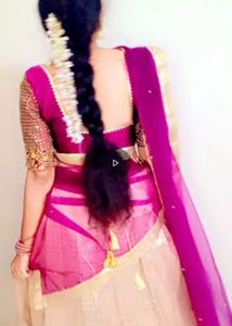 Lehenga With Stitched Blouse N Hip Belt