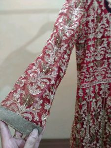 Beautiful Red Gown Full Embroidery