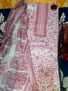 Pure Cotton Floral Print Women Suit Set