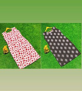 XL Pack Of 2 Sleevless Kurta For Women/Girls
