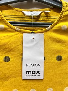 Yellow Polka Dot Kurta.