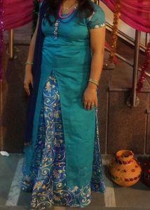 Elegant Kurta Set with flare long skirt