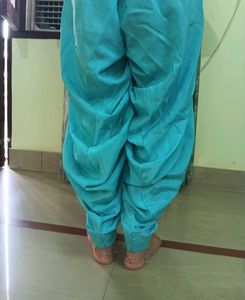 Skyblue Sequence Suit With Heavy Fulkari Duptta