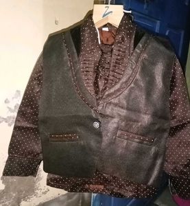 Brown Three Piece Shoot Br Boy 1 To 2 Years