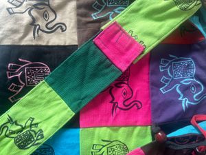 Multicolor Tote Bag With Wide Strap