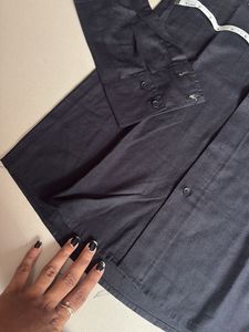 Classic Black Button-Down Shirt