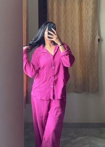 Pink Co Ord Set Can Also Be Worn As Night Se