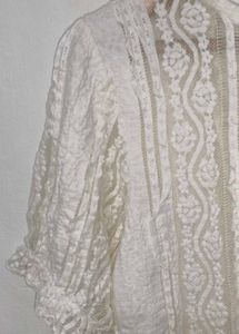 Trendy New Lace Detail Top