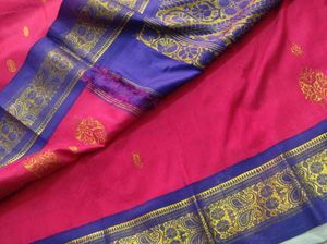 Red &amp; Blue Saree