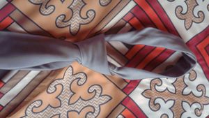 Grey Colour Tie For School Uniform