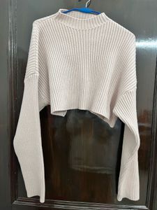 Cropped Knit Sweater