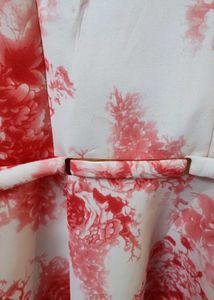 Beautiful White And Red Dress