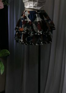 Tiered Mini Skirt